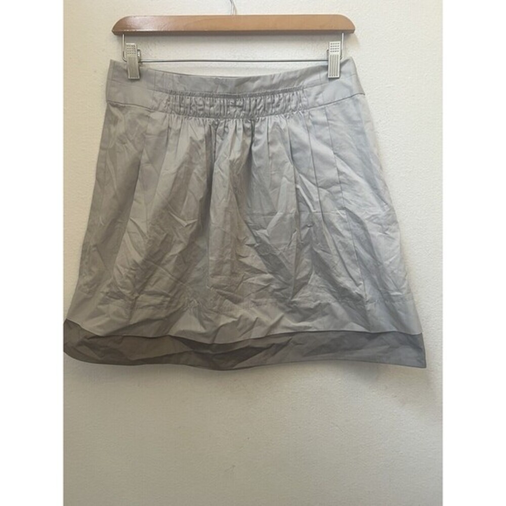 J CREW 100% COTTON BEIGE A LINE SKIRT SIZE 4 (L9)